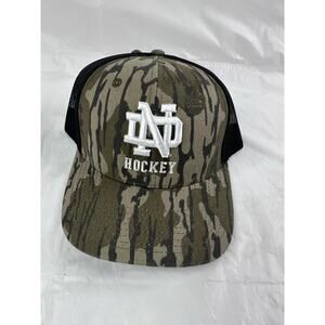 Mossy Oak Camo NOTRE DAME Hockey Trucker Baseball Hat Adjustable Authentic